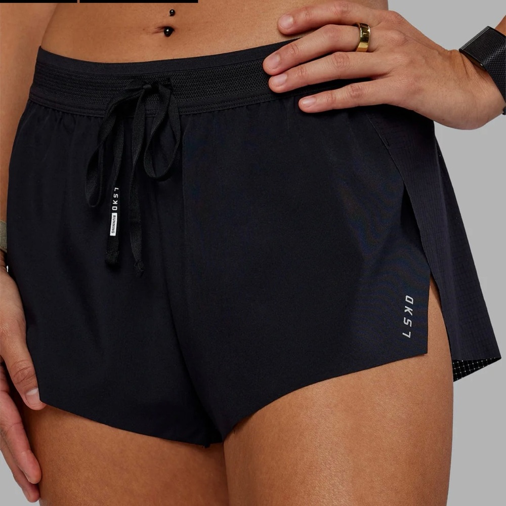 LKSD Women's Black Performance Athletic Shorts